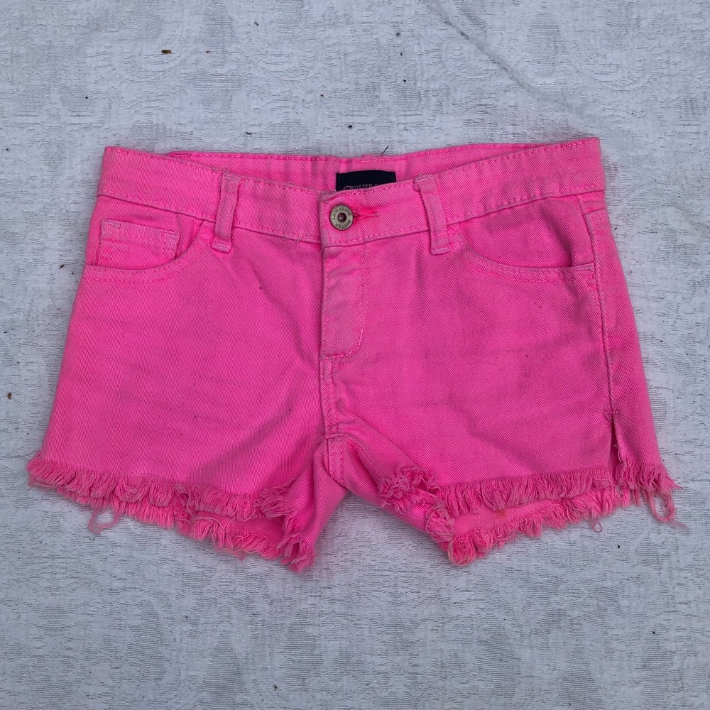 BUTTER by Super Soft Hot Pink Denim Shorts